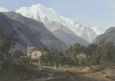 Vue De St Gervais De Laiguille Blance Du Bon Homme