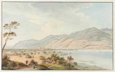 Vue De Thoun Depuis Gwatt