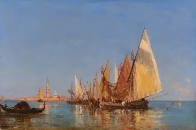 Vue De Venise Avec San Giorgio Maggiore