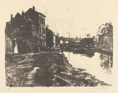 Vue De Ville Avec Canal