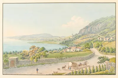 Vue Des Environs De Montreux Et De Clarens