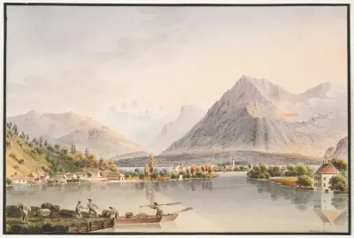 Vue Des Environs De Thoun