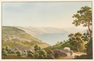 Vue Des Environs De Vevey Depuis Chexbres