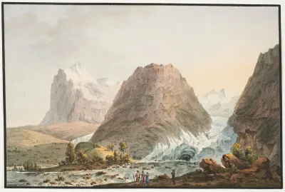 Vue Des Glacieres De Grindelwald
