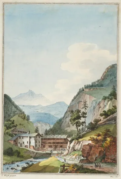 Vue Du Bain De Weissenbourg Dans Le Canton De Berne 2