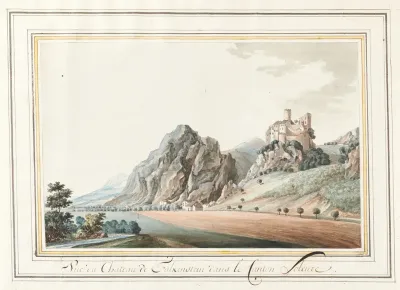 Vue Du Chateau De Falkenstein Dans Le Canton Soleure