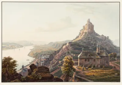 Vue Du Chateau De Marksbourg Vers Braubach