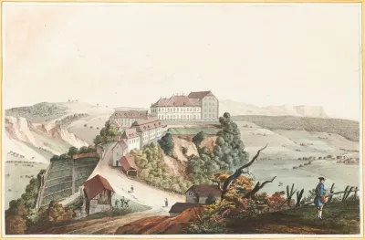 Vue Du Chateau De Thorberg Dans Le Canton De Berne