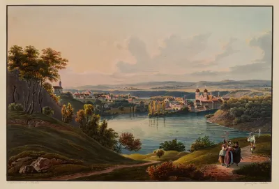 Vue Du Couvent De Rheinau Canton De Zurich