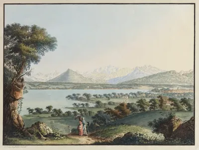 Vue Du Mont Blanc Et Une Partie De Geneve 2