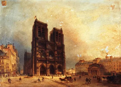 Vue Du Parvis De Notre Dame