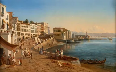 Vue Du Port De Naples