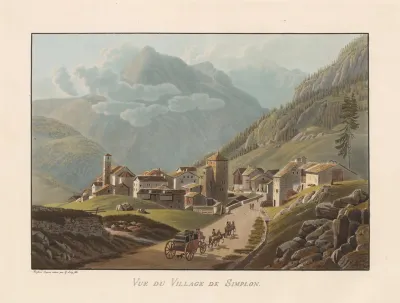 Vue Du Village De Simplon