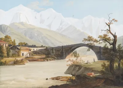Vue Du Village Du Pont De St Martin Du Mont Blanc Du Bionnasse