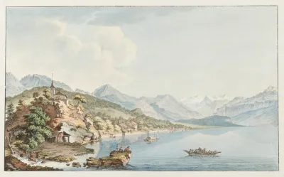 Vue Du Village Et Du Lac De Brientz 2