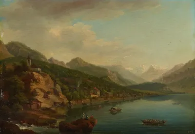Vue Du Village Et Du Lac De Brientz 3