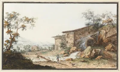 Vue Dun Moulin En Savoie