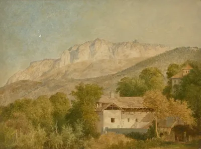 Vue Dune Ferme Et Du Massif Des Memises Prise Depuis St Paul En Chablais Ou Maxilly