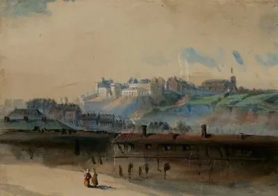 Vue Generale Des Buttes Montmartre Et De La Tour Du Telegraphe