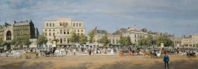 Vue Generale Des Theatres Du Boulevard Du Temple