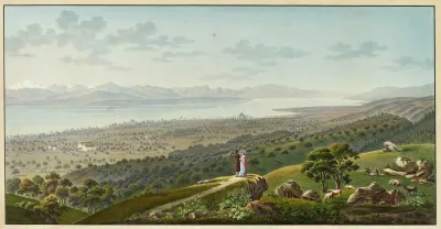 Vue Generale Du Lac De Geneve