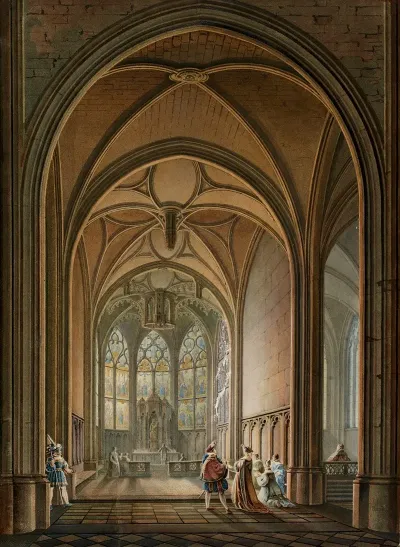 Vue Interieure De La Chapelle De La Vierge De Leglise Saint Gervais