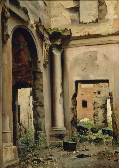 Vue Interieure Des Ruines De Lancienne Cour Des Comptes Quai Dorsay 3