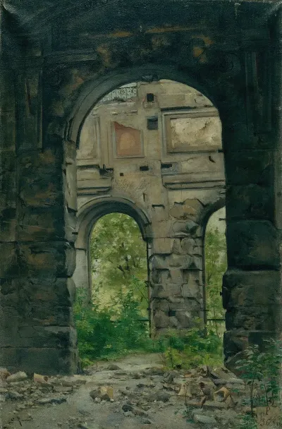 Vue Interieure Des Ruines De Lancienne Cour Des Comptes Quai Dorsay 4
