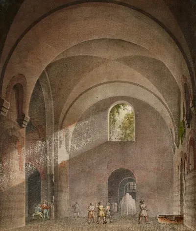 Vue Interieure Des Thermes De Julien Ou De Cluny