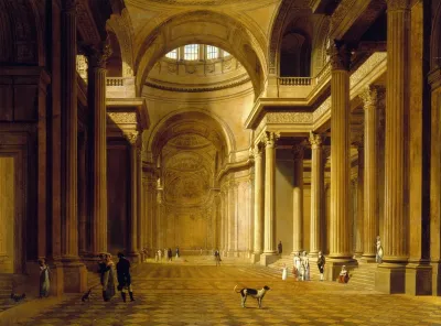 Vue Interieure Du Pantheon