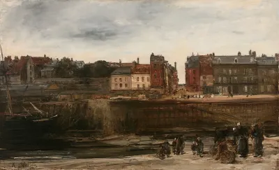 Vue Presumee Dun Port En Normandie