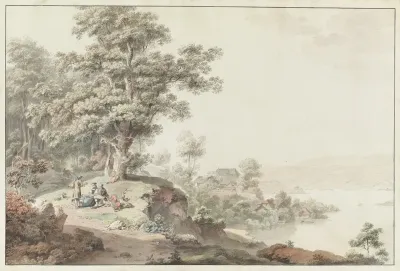 Vue Prise Aux Environs Du Lac De Bienne
