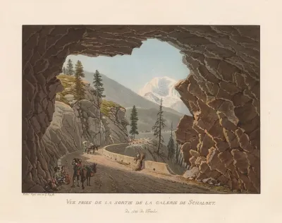 Vue Prise De La Sortie De La Galerie De Schalbet Du Cote De Litalie