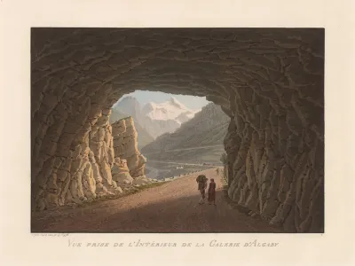 Vue Prise De Linterieur De La Galerie Dalgaby