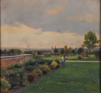 Vue Prise Du Parc Pommery En 1894