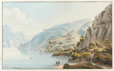 Vue Prise Sur Le Lac De Luzerne