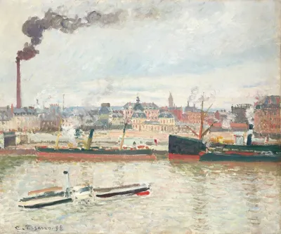 Vue Sur La Gare Dorleans Saint Sever Rouen