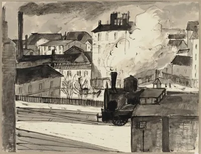 Vue Sur La Gare Montparnasse