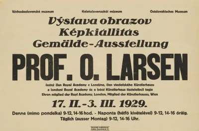 Vystava Obrazov Prof O Larsena
