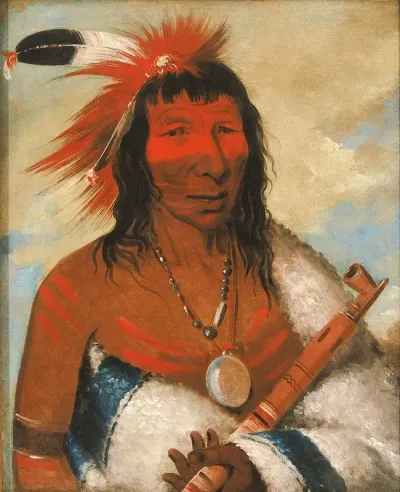 Wa Nah De Tunk Ah Big Eagle Or Black Dog Chief Of The O Hah Kas Ka Toh Y An Te Band