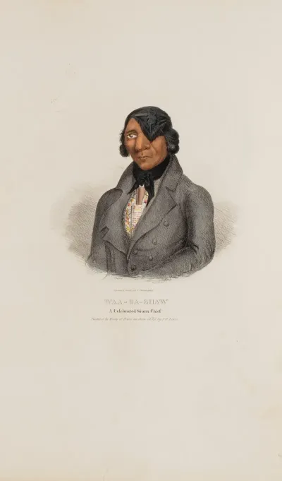 Waa Ba Shaw A Celebrated Sioux Chief