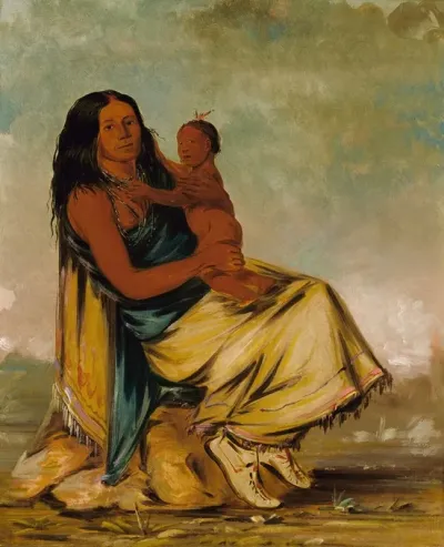 Wah Chee Te Wife Of Cler Mont And Child