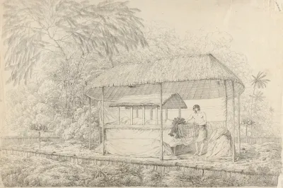Waheiadooa Chief Of Oheitepha Lying In State