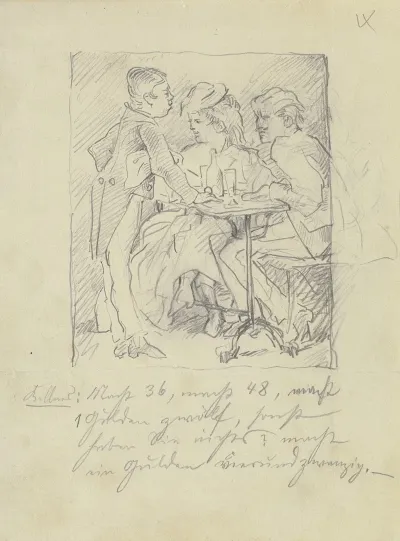 Waiter With Two Guests