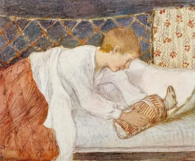 Waking Boy And Present
