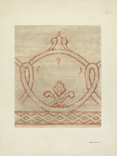 Wall Painting Restoration Drawing From Reassembled Fragments