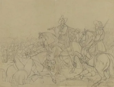 Wallenstein In Der Schlacht Bei Lutzen