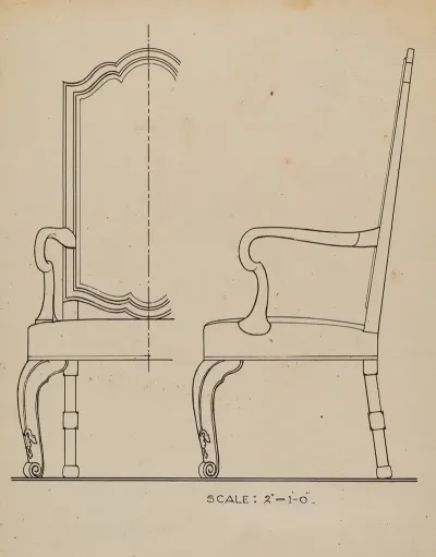 Walnut Armchair