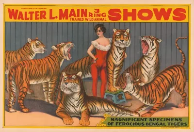 Walter L Main 3 Ring Trained Wild Animal Shows