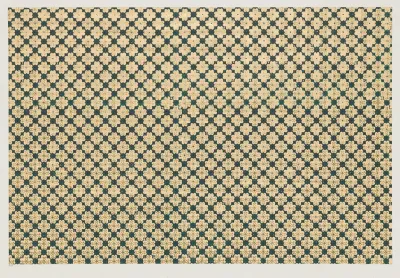 Walzendruckpapier Mit Golddruck Dichtes Florales Muster